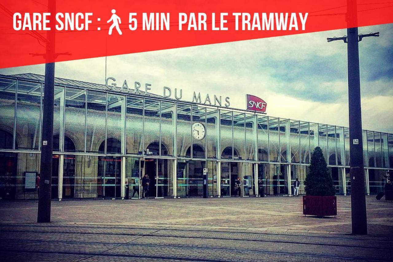 Апартаменты Tramway 9 Jaures Cosy Proche Gare Ле-Ман Экстерьер фото